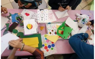 Des cartes de Noël pour les personnes âgées de l’EPHAD de Bailleul