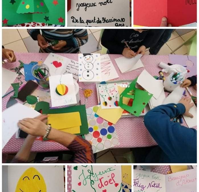 Des cartes de Noël pour les personnes âgées de l’EPHAD de Bailleul